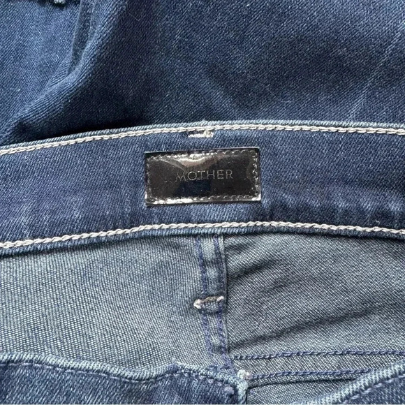 MOTHER The Insider Crop Step Fray Flare Cropped Jeans Denim in Good For You 24 - Picture 6 of 17